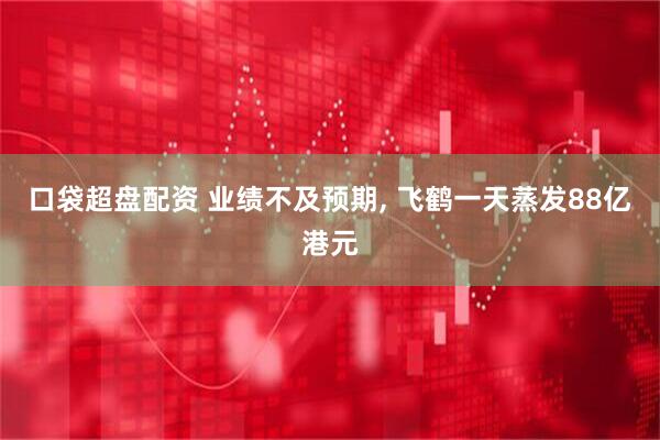 口袋超盘配资 业绩不及预期, 飞鹤一天蒸发88亿港元