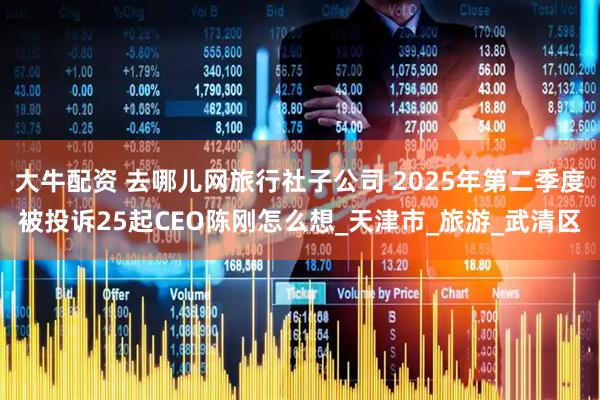 大牛配资 去哪儿网旅行社子公司 2025年第二季度被投诉25起CEO陈刚怎么想_天津市_旅游_武清区